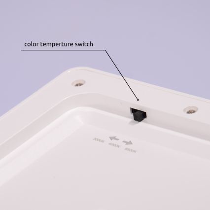 Globo  - LED Taklampa LASSE LED/24W/230V 3000/4000/6500K vit