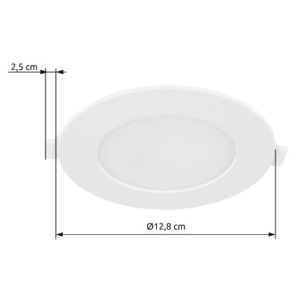 Globo - LED infälld belysning LED/6W/230V 4000K diameter 12,8 cm