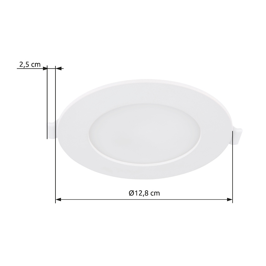 Globo - LED infälld belysning LED/6W/230V 4000K diameter 12,8 cm