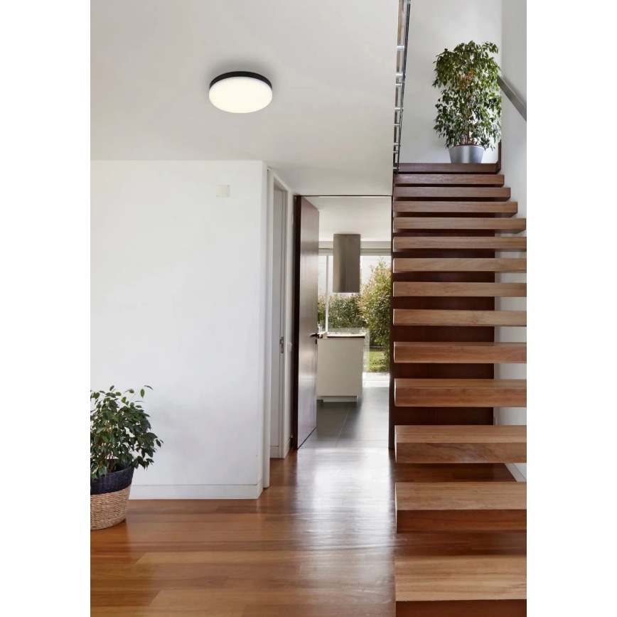 Globo - LED taklampa LED/12W/230V 4000K diameter 22 cm svart