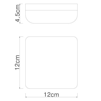 Globo - LED taklampa LED/8W/230V 4000K 12x12 cm vit