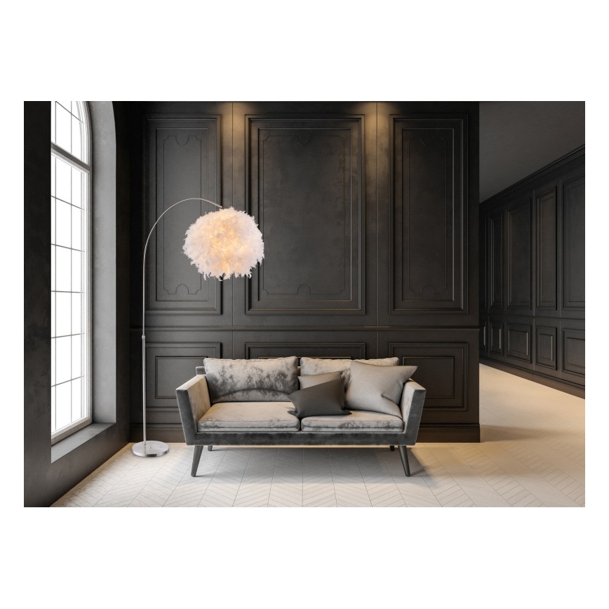 Globo 15057S - Golvlampa KATUNGA 1xE27/40W/230V