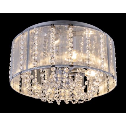 Globo 15091D - Kristallampa tak VäggA 4xE14/40W/230V