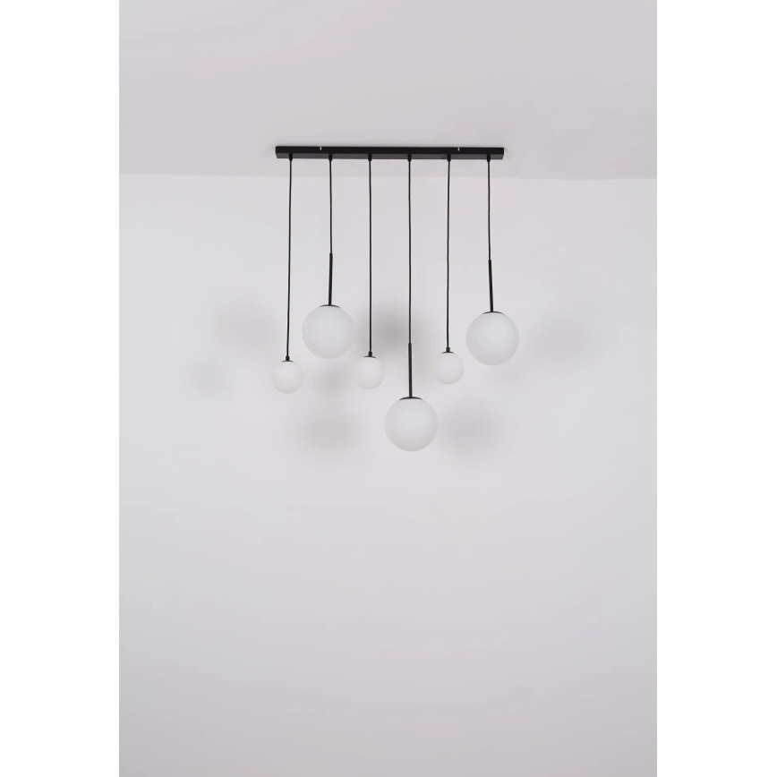 Globo - Ljuskrona med textilsladd 3xE27/9W/230V + 3xG9/5W