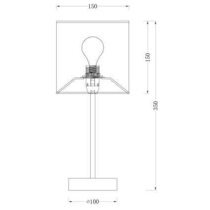 Globo 15187T - Bordslampa AMY 1xE14/40W/230V