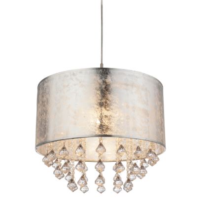 Globo - Ljuskrona med textilsladd 1xE27/60W/230V