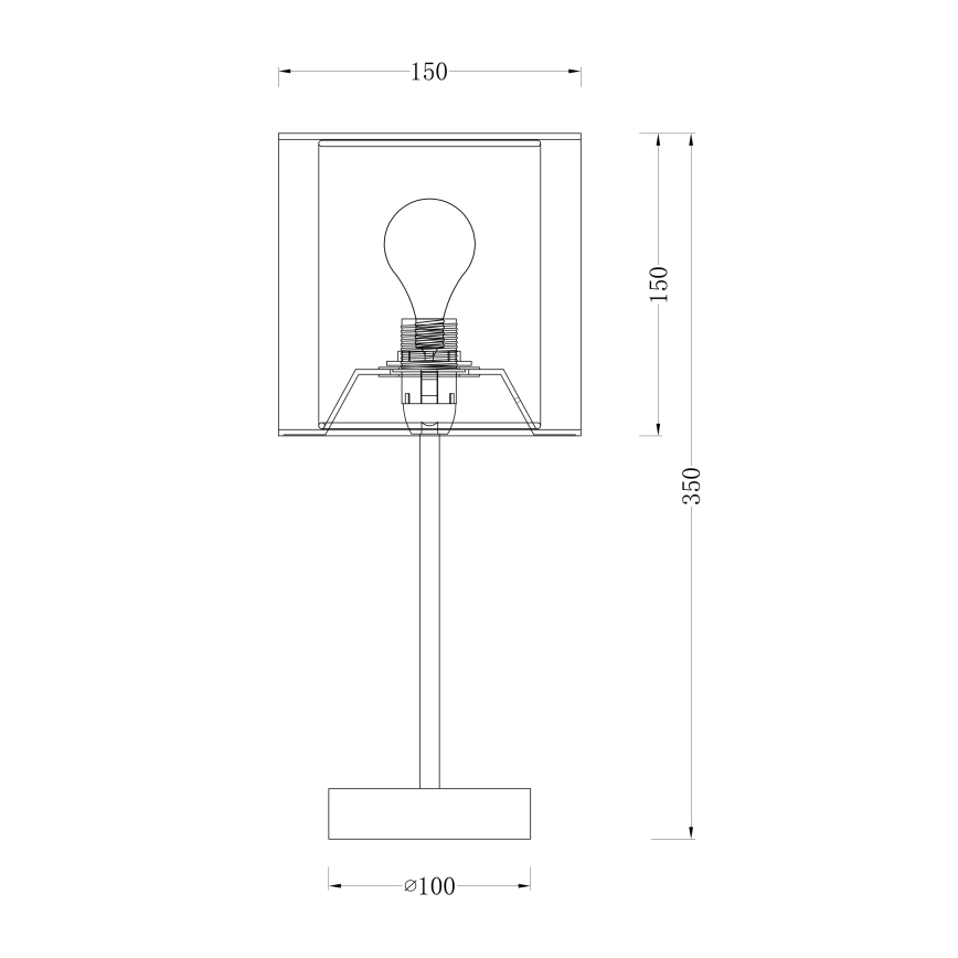 Globo 15190T - Bordslampa THEO 1xE14/40W/230V