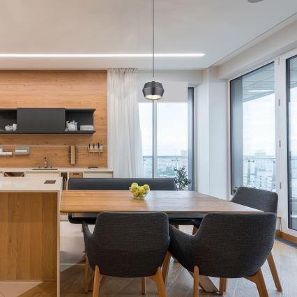 Globo - LED ljuskrona med textilsladd LED/6W/230V