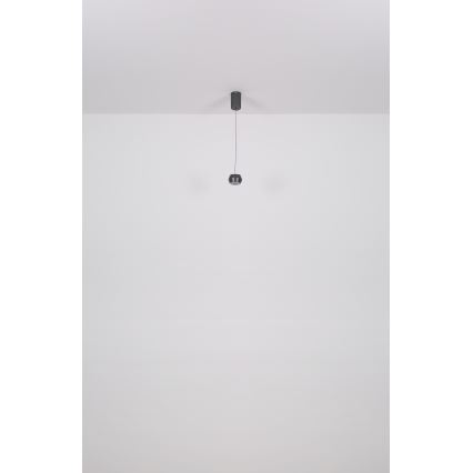 Globo - LED ljuskrona med textilsladd LED/6W/230V