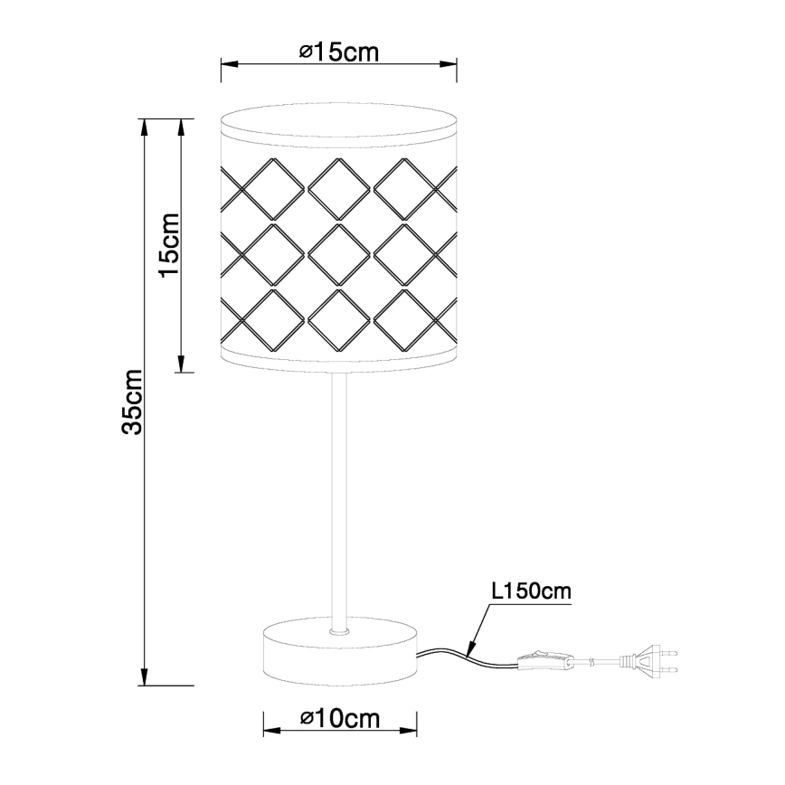 Globo 15228T - Bordslampa KIDAL 1xE14/40W/230V