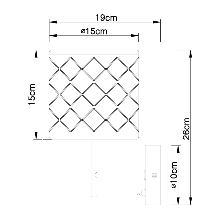 Globo 15229W - Väggbelysning CLARKE 1xE14/40W/230V