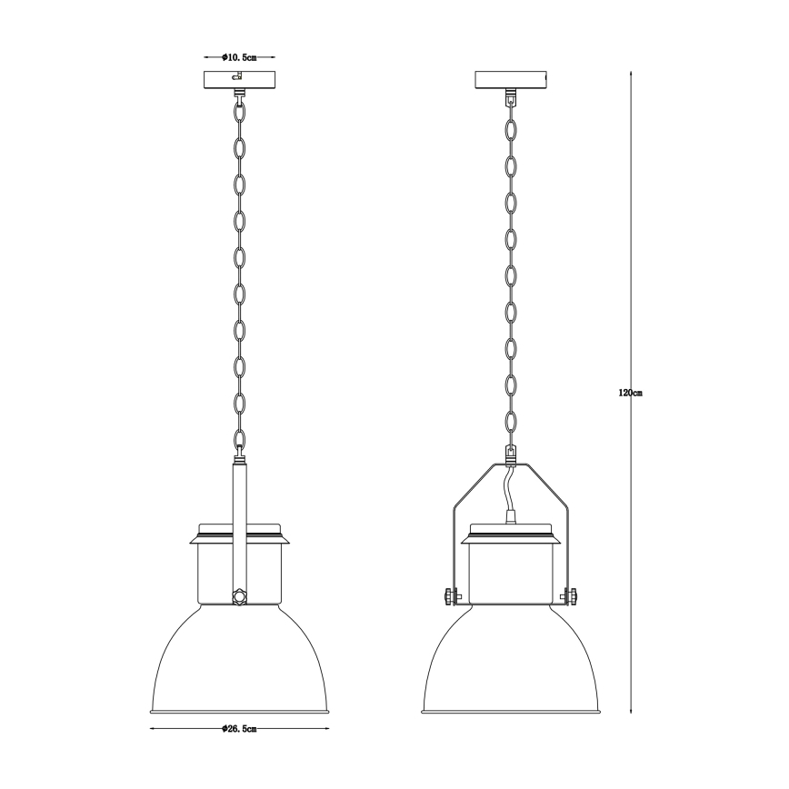 Globo 15281 - Ljuskrona med kedja KUTUM 1xE27/40W/230V