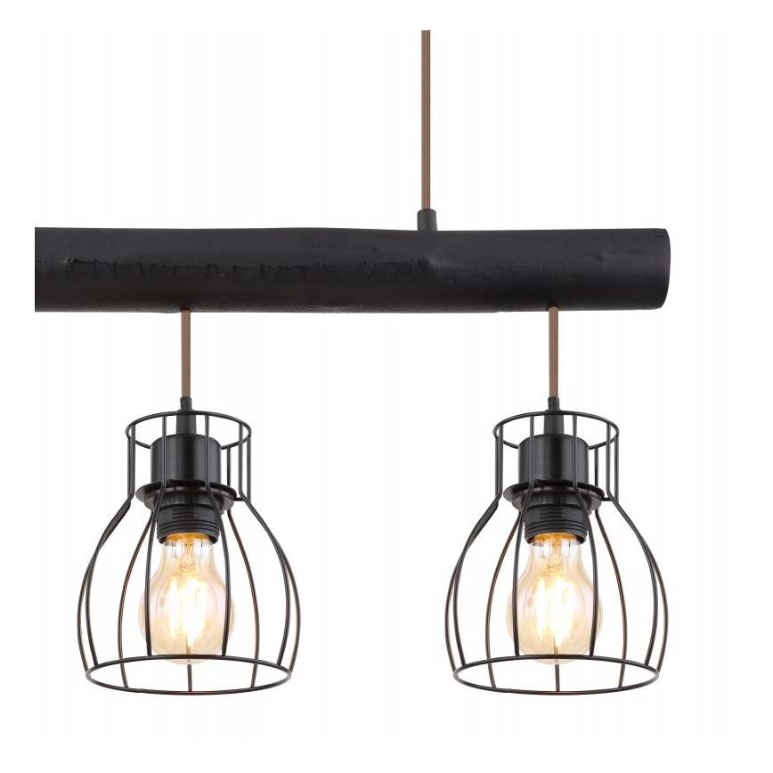 Globo - Ljusskrona med upphängningsrem  3xE27/60W/230V