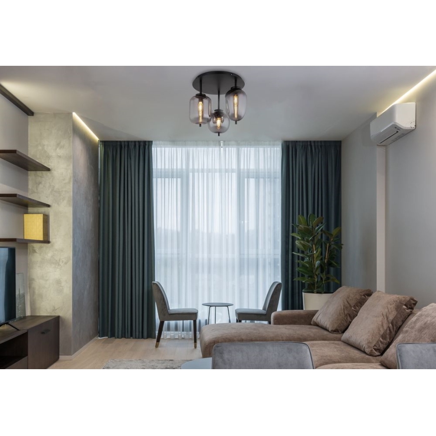 Globo - Taklampa 3xE14/40W/230V svart