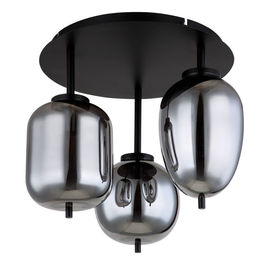 Globo - Taklampa 3xE14/40W/230V svart