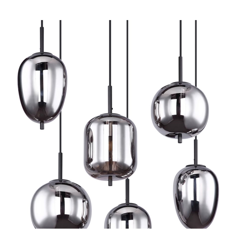 Globo - Taklampa med 6xE14/40W/230V svart