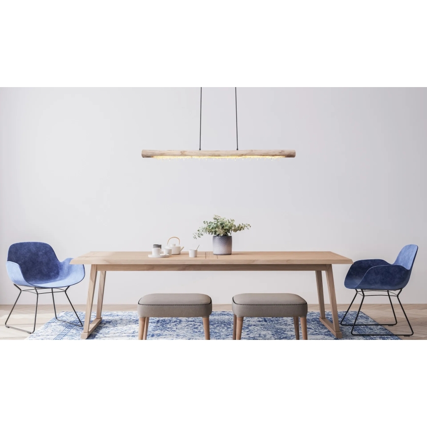 Globo 15354-20 - Dimbar LED-pendel på vajer FELICITAS LED/25W/230V beige