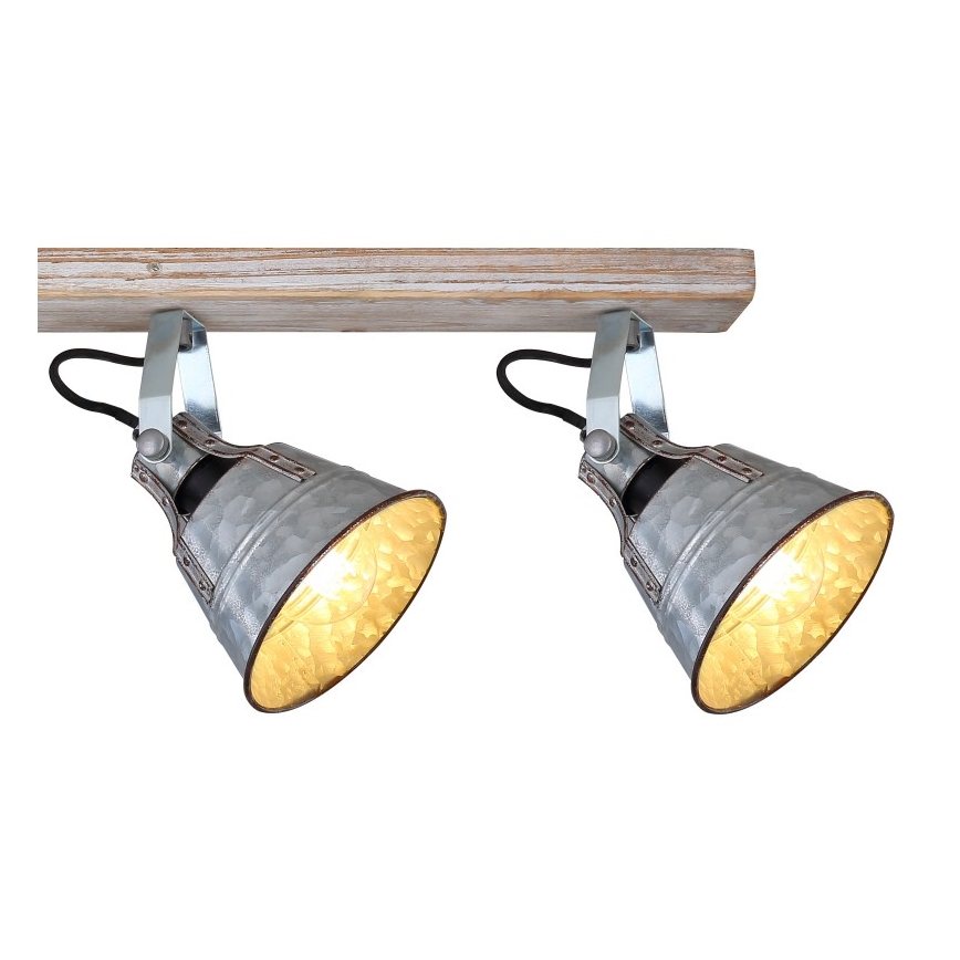 Globo - Spotlight 4xE27/60W/230V gran