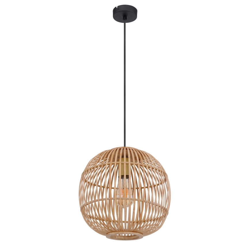 Globo - Taklampa med 1xE27/60W/230V i bambu