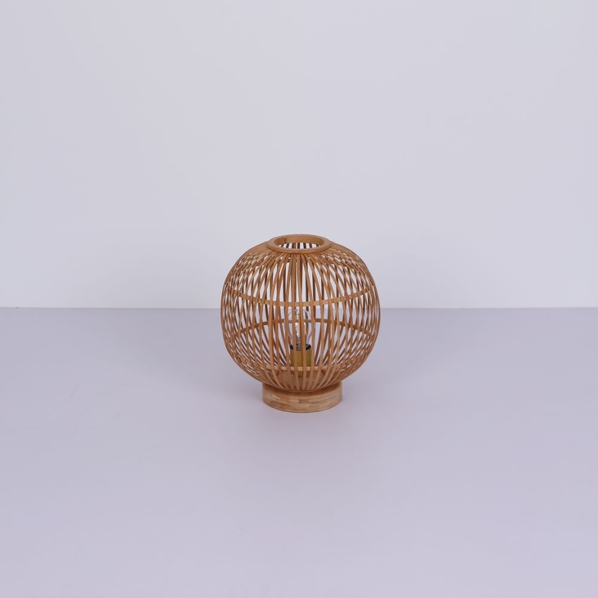 Globo - Bordslampa 1xE27/60W230V bambu
