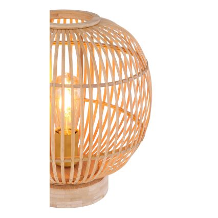 Globo - Bordslampa 1xE27/60W230V bambu
