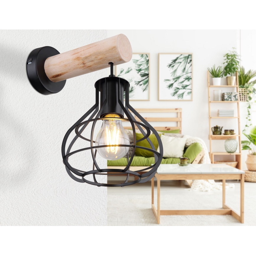 Globo 15388W - Väggbelysning CLASTRA 1xE27/60W/230V