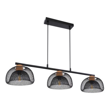 Globo 15393-3 - Ljuskrona med snöre VITIANO 3xE14/40W/230V