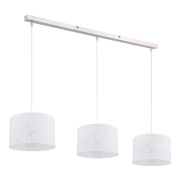 Globo 15430-3H - Ljuskrona med snöre NEMMO 3xE27/40W/230V