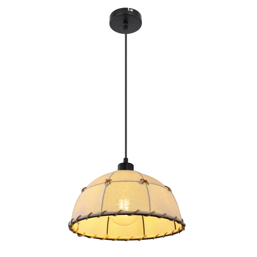 Globo 15442H - Chandeleir med snöre REX 1xE27/60W/230V
