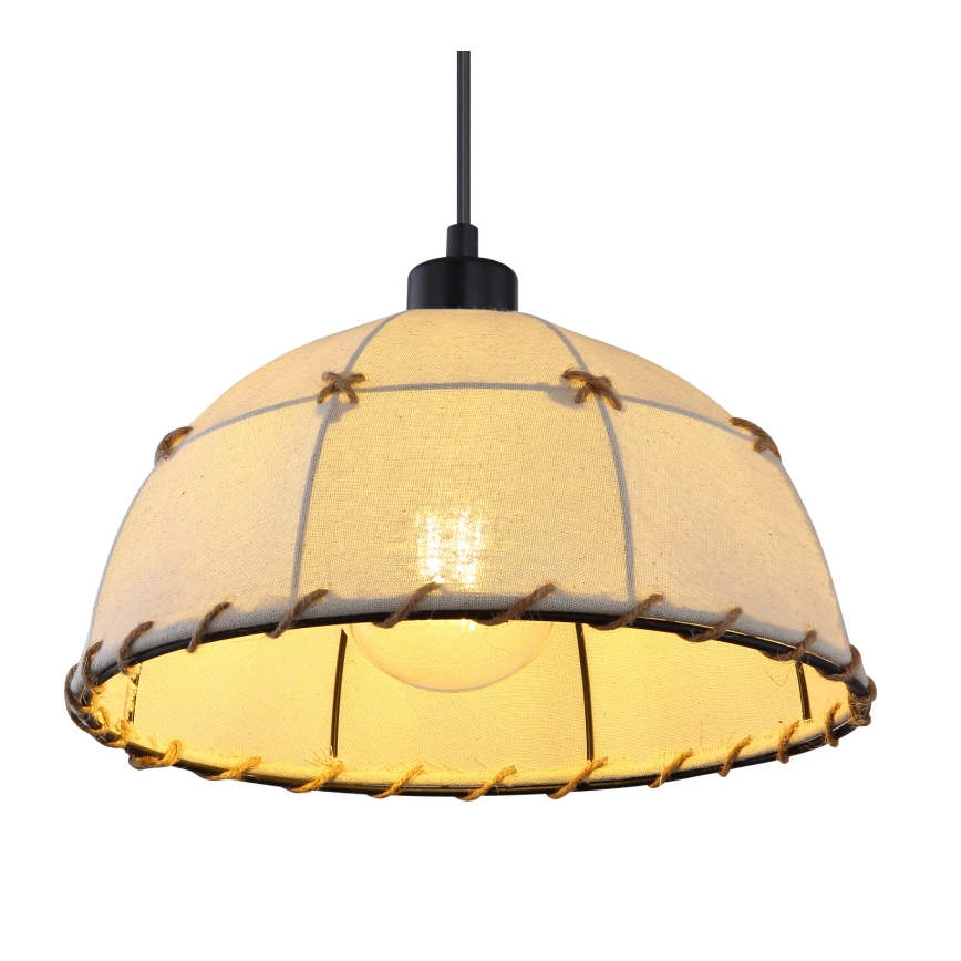 Globo 15442H - Chandeleir med snöre REX 1xE27/60W/230V