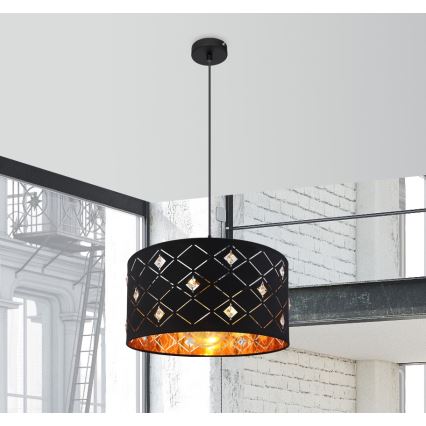 Globo 15448H - Ljuskrona med snöre ABBEY 1xE27/60W/230V