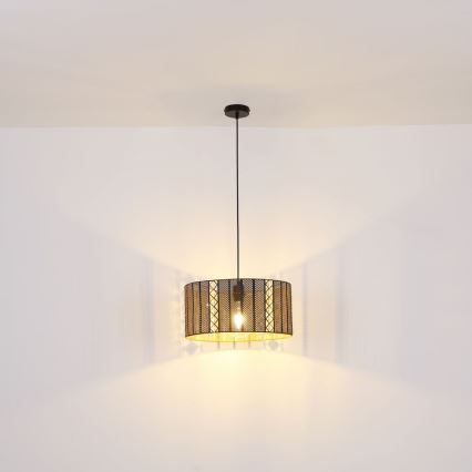 Globo - Taklampa 1xE27/60W/230V guld/svart