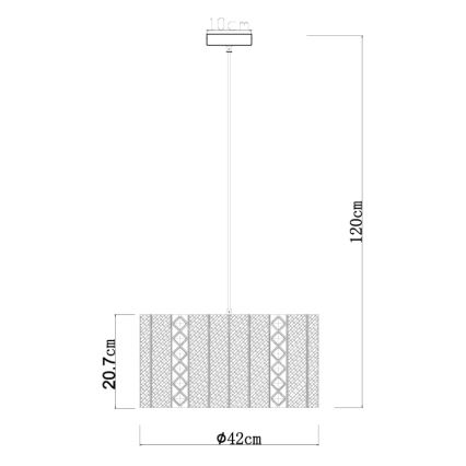 Globo - Taklampa 1xE27/60W/230V guld/svart
