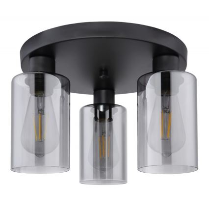 Globo - Taklampa 3xE27/60W/230V svart