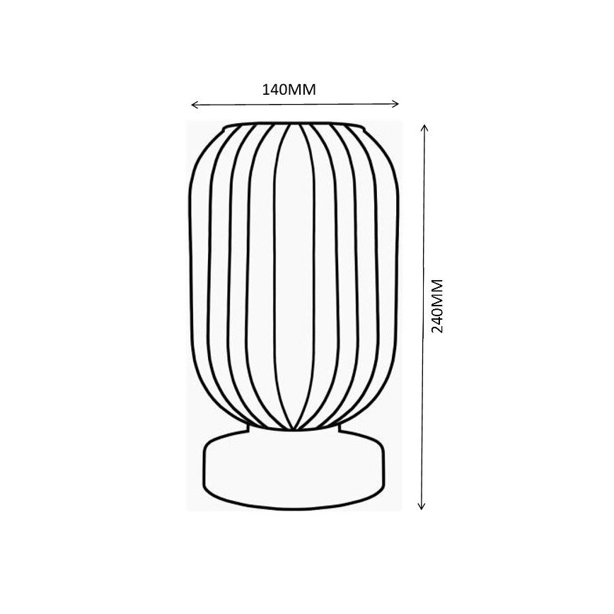 Globo - Bordslampa 1xE27/40W/230V grå