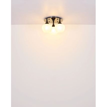 Globo - Ytmonterad ljuskrona 3xE27/40W/230V antracit