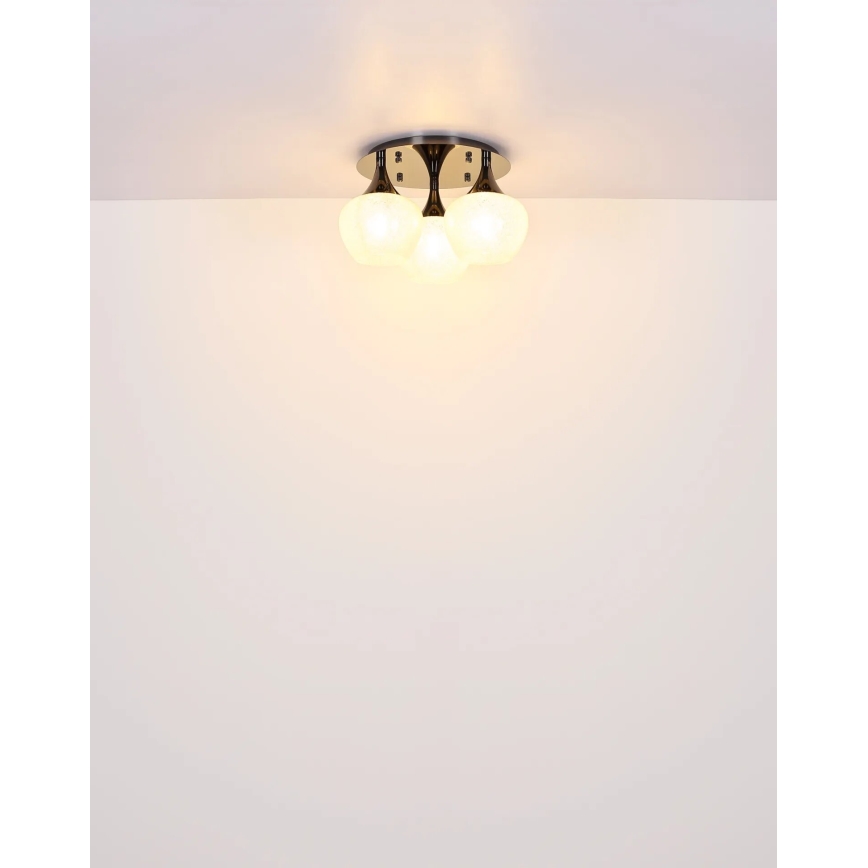 Globo - Ytmonterad ljuskrona 3xE27/40W/230V antracit