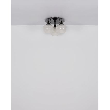 Globo - Ytmonterad ljuskrona 3xE27/40W/230V antracit