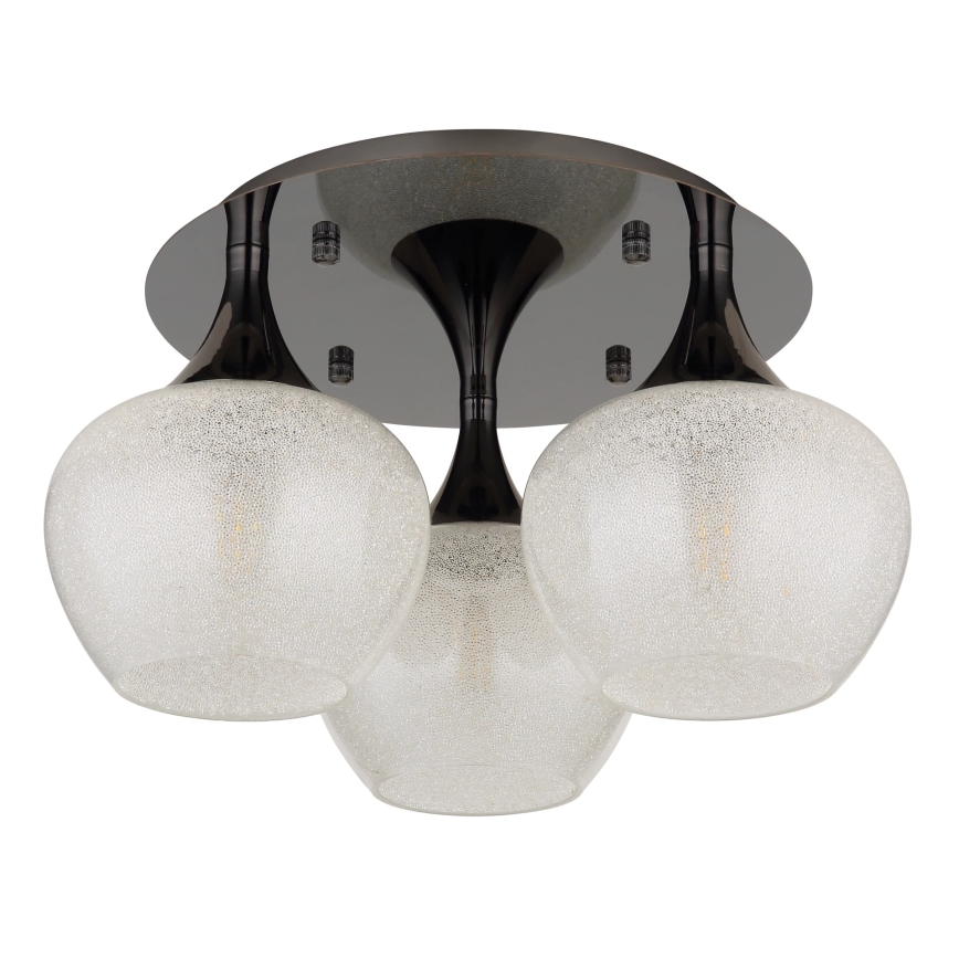 Globo - Ytmonterad ljuskrona 3xE27/40W/230V antracit