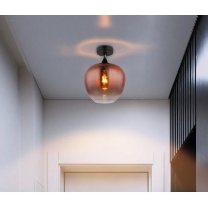 Globo - Taklampa 1xE27/40W/230V koppar