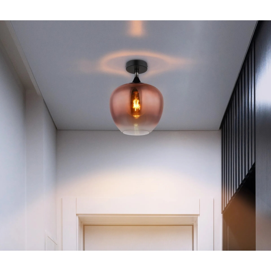 Globo - Taklampa 1xE27/40W/230V koppar