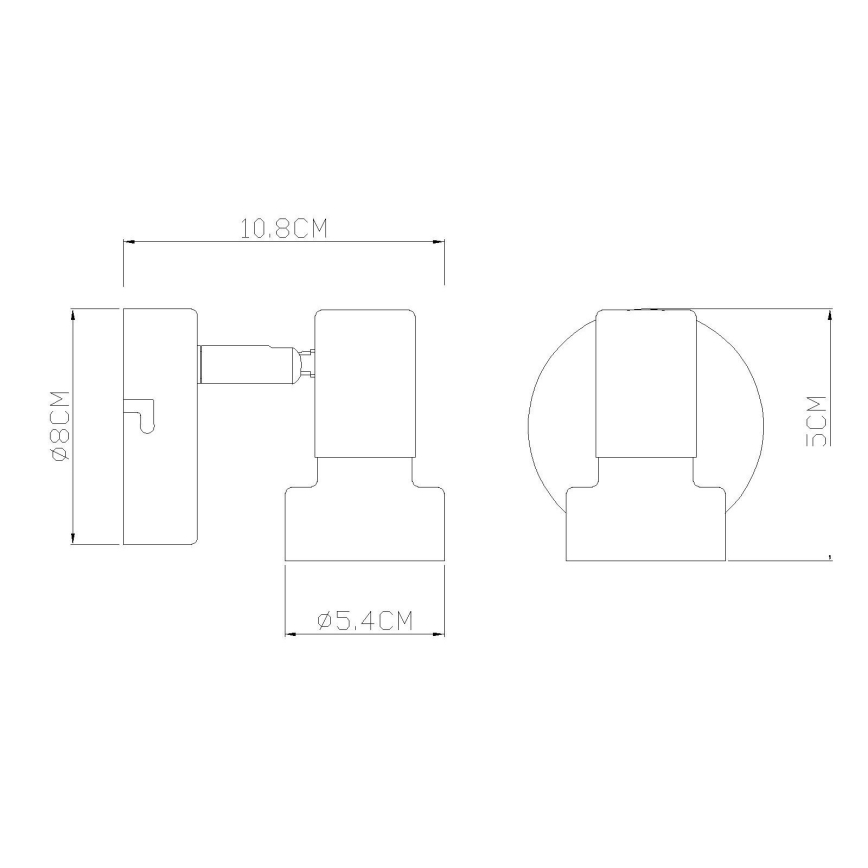Globo - Bordslampa 1xE27/40W/230V vit/antracit