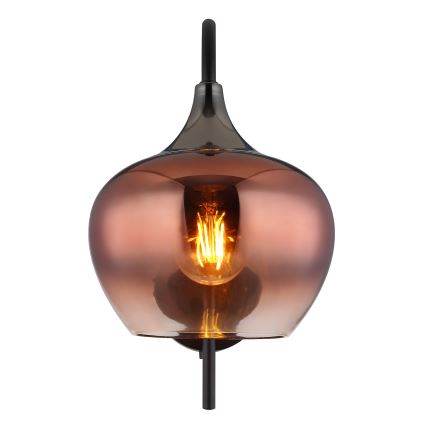 Globo - Vägglampa 1xE27/40W/230V koppar