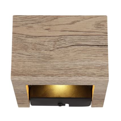 Globo - LED väggbelysning LED/8W/230V brun