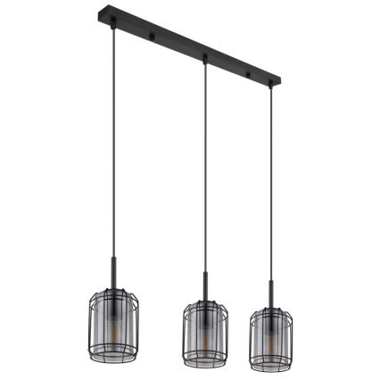 Globo - Ljusskrona med upphängningsrem  3xE27/60W/230V