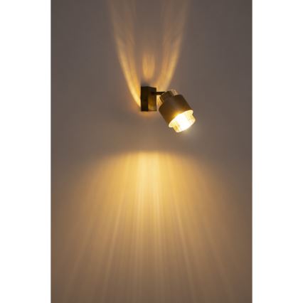 Globo - Väggspotlight 1xE27/40W/230V svart/brons
