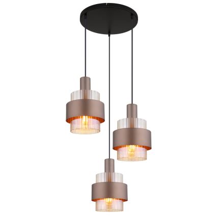 Globo - Hänglampa på kabel 3xE27/60W/230V