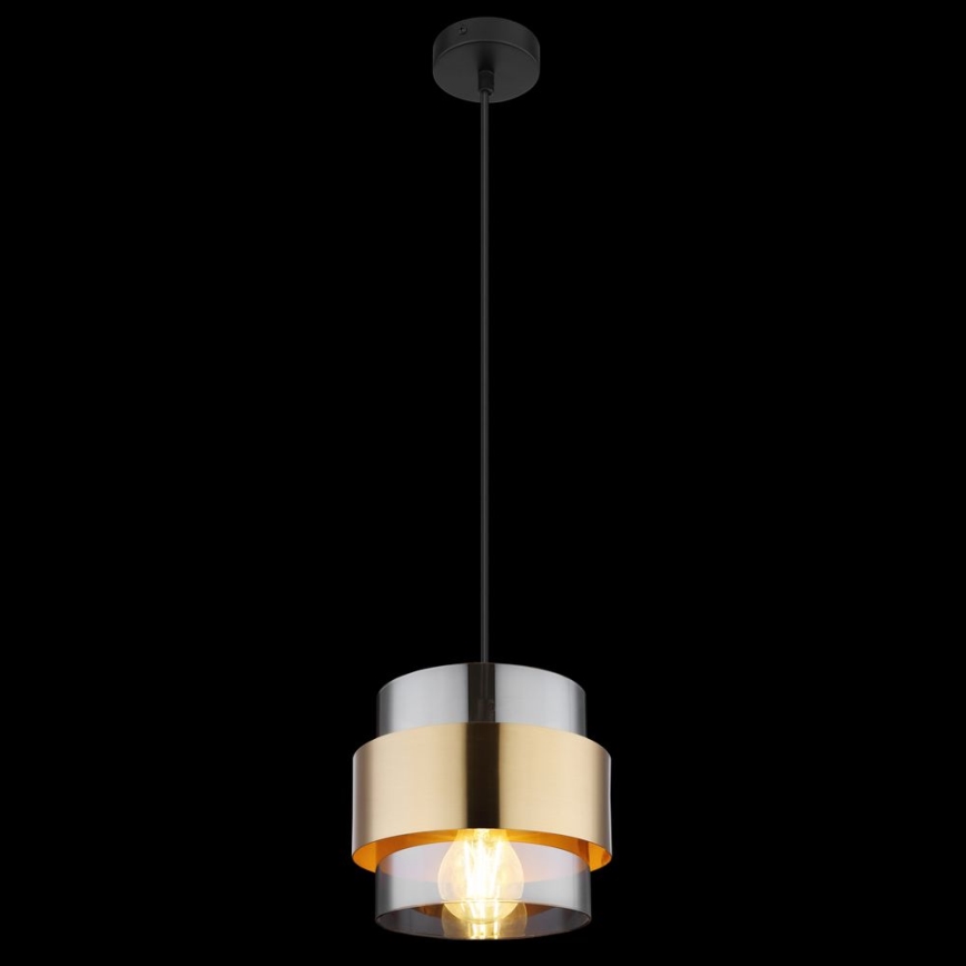 Globo - Taklampa 1xE27/60W/230V svart/mässing