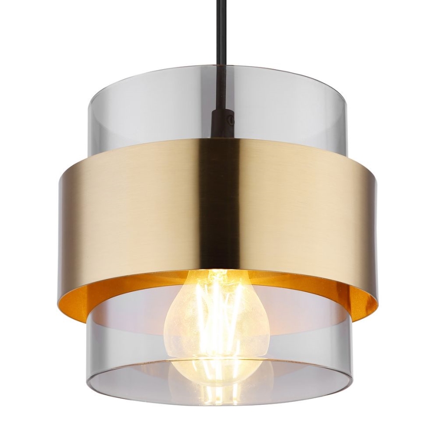 Globo - Taklampa 1xE27/60W/230V svart/mässing
