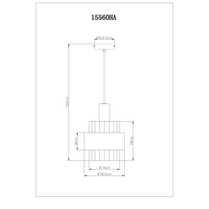 Globo - Pendellampa med vajer 1xE27/60W/230V